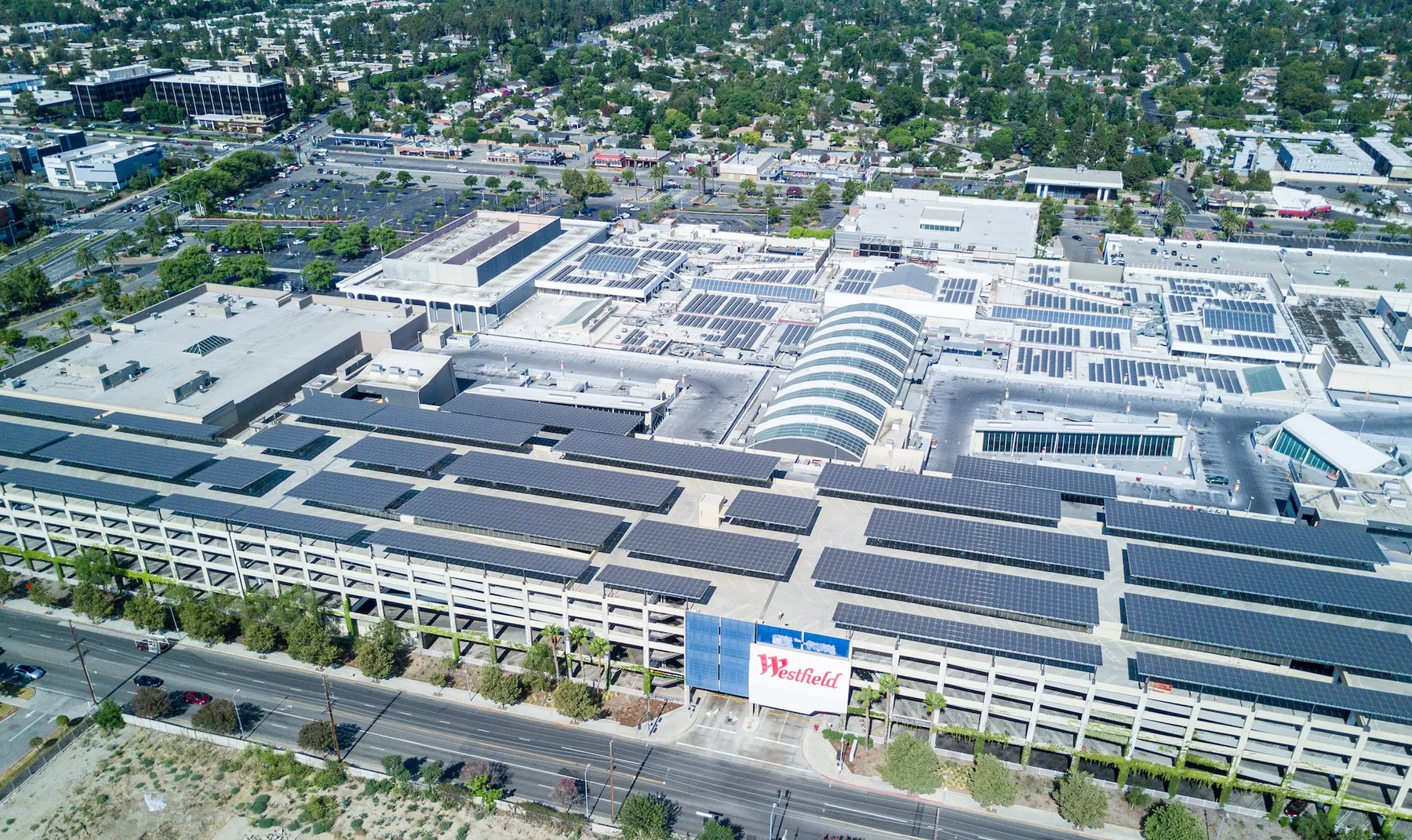Westfield Topanga solar canopy